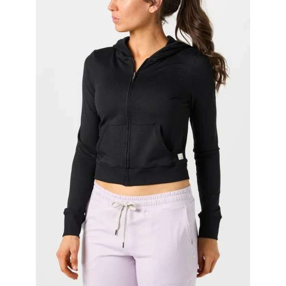 Vuori Halo Mini FZ Hoodie Black Heather Size Large New With Tags
